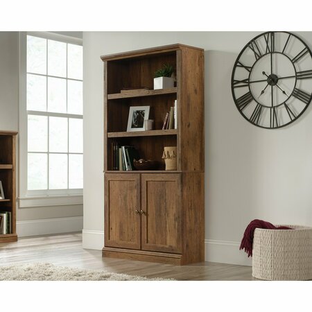 SAUDER 5 Shelf Bookcase W/doors Vo , Three adjustable shelves for flexible storage options 426417